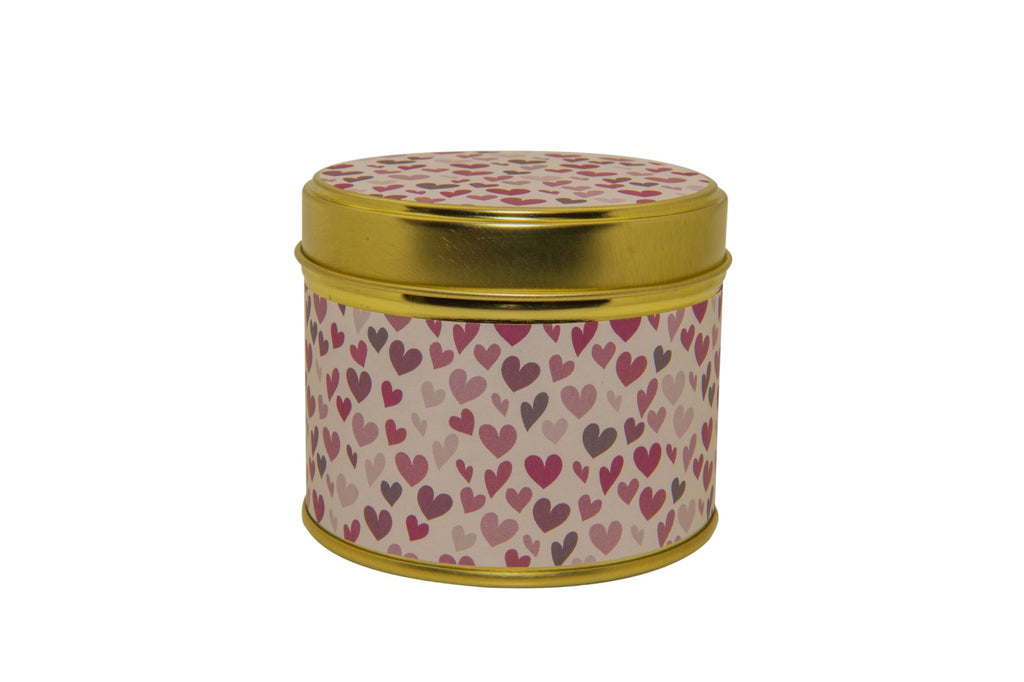 candle with hearts